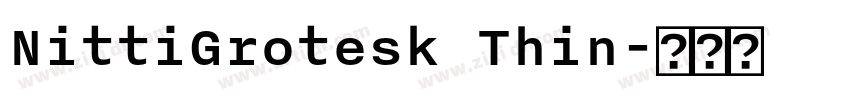 NittiGrotesk Thin字体转换